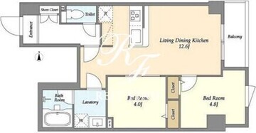 アルファコート町屋2 201 間取り図