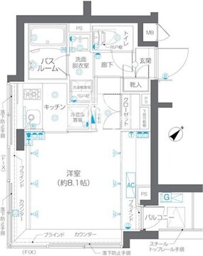 ズーム碑文谷 301 間取り図