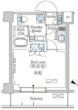 パークアクシス板橋ミューズ 102 間取り図