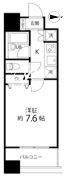 スペーシア秋葉原 1208 間取り図