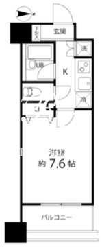 スペーシア秋葉原 1406 間取り図