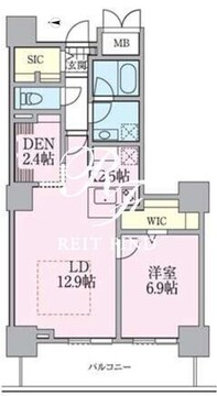 ロイヤルパークスタワー南千住 2304 間取り図