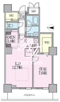 ロイヤルパークスタワー南千住 2804 間取り図