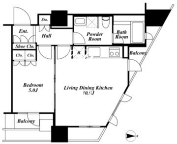 プライムアーバン新宿夏目坂タワーレジデンス 2005 間取り図