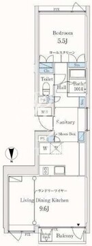 シメトリー木場 202 間取り図