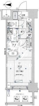 メインステージ浅草入谷2 805 間取り図