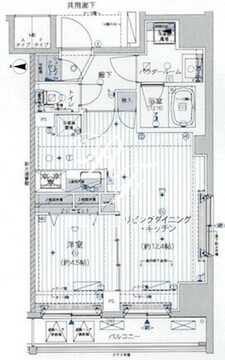 メインステージ浅草入谷2 807 間取り図