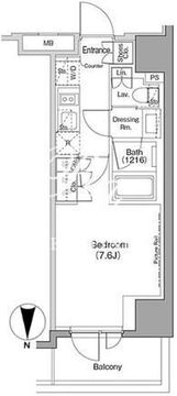 ザ・パークハビオ木場 816 間取り図