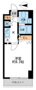 HF錦糸町レジデンス 305 間取り図