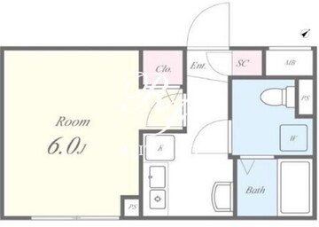 FLレジデンス神宮御苑 302 間取り図