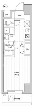 アーバンパーク三ノ輪2 1102 間取り図