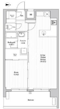 アーバンパーク三ノ輪2 1103 間取り図