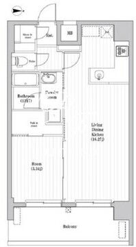 アーバンパーク三ノ輪2 1303 間取り図