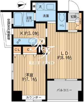 クリオ戸越銀座壱番館 701 間取り図