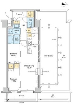 レジデンス高円寺 415 間取り図