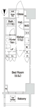 コンフォリア門前仲町 204 間取り図