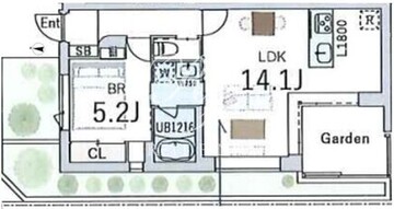 グランデュオ駒沢11 103 間取り図