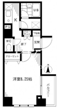 プライムアーバン千代田富士見 301 間取り図