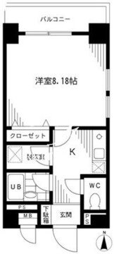 プライムアーバン千代田富士見 604 間取り図