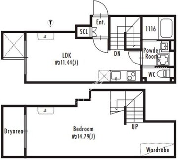 パセオ四谷荒木町 101 間取り図