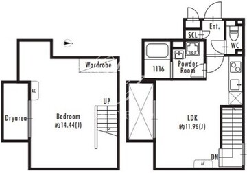 パセオ四谷荒木町 102 間取り図