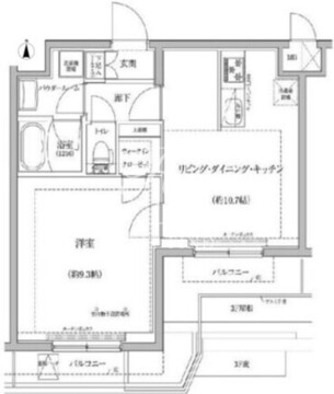 パティーナ蒲田 405 間取り図