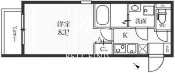 新宿夏目坂コート 303 間取り図