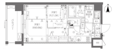 ズーム新宿西落合 301 間取り図