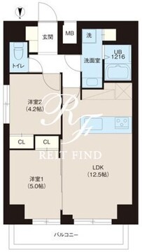 レオーネ錦糸町 701 間取り図