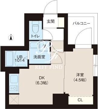 レオーネ錦糸町 902 間取り図