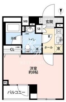 ガリシア菊川エストゥディオ 209 間取り図