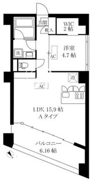 オレア日本橋浜町 901 間取り図