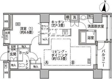 東雲キャナルコートCODAN 18-317 間取り図