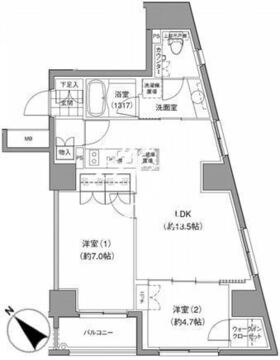 JP noie 小石川富坂 1002 間取り図