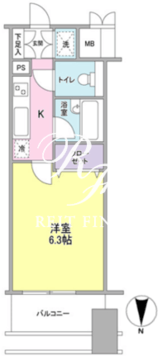 プロスペクト・グラーサ広尾 1402 間取り図