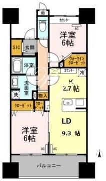 ロイヤルパークスシーサー南千住 203 間取り図