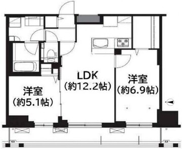 フレンシア菊川 903 間取り図