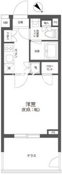 グランパセオ四谷若葉 102 間取り図