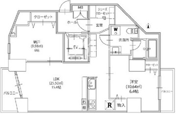 アリカ文京本郷 201 間取り図