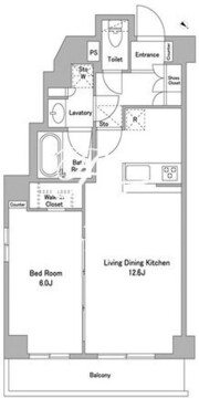 ケリア西馬込アジールコート 301 間取り図