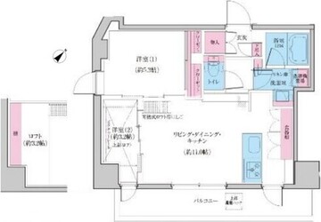 クレヴィアリグゼ雪が谷大塚 201 間取り図