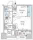 パークアクシス神保町 507 間取り図