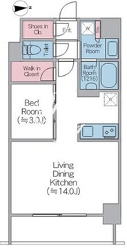 ドゥーエ西馬込2 813 間取り図