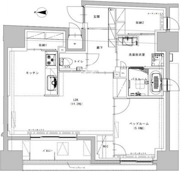 ズーム大島 1402 間取り図