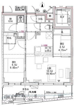 ルネサンスコート学芸大学 102 間取り図