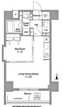 コンフォリア町屋 701 間取り図