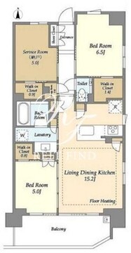 ドゥーエ町屋 411 間取り図