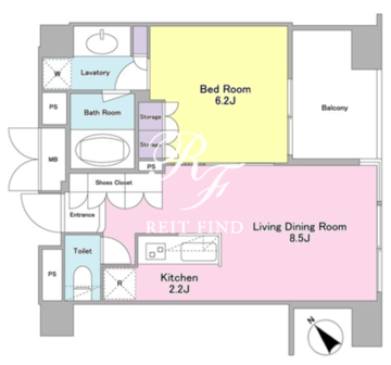 ランテンヌ四谷 207 間取り図