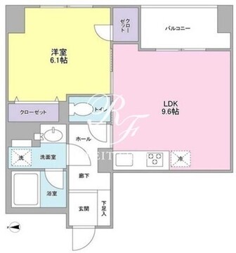 ラベール三越前 302 間取り図