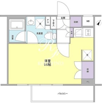 スタイリオ中延2ウエスト 205 間取り図